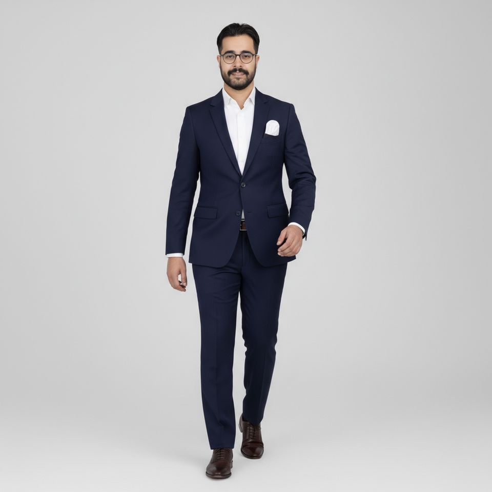 Full-length portrait of Mohamed Acharki
